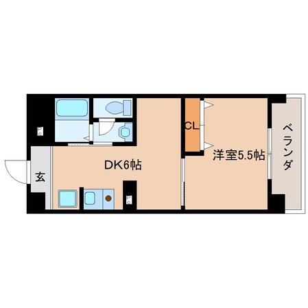 大和高田駅 徒歩3分 4階の物件間取画像